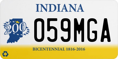 IN license plate 059MGA