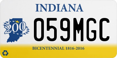 IN license plate 059MGC