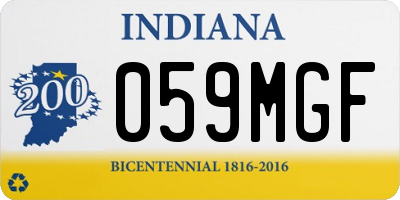 IN license plate 059MGF