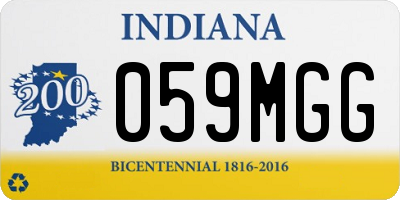 IN license plate 059MGG