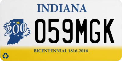 IN license plate 059MGK