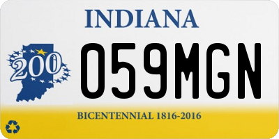 IN license plate 059MGN