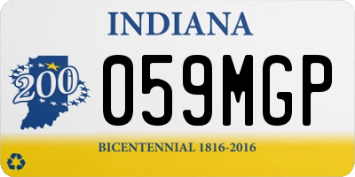 IN license plate 059MGP