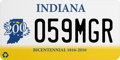 IN license plate 059MGR