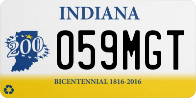 IN license plate 059MGT