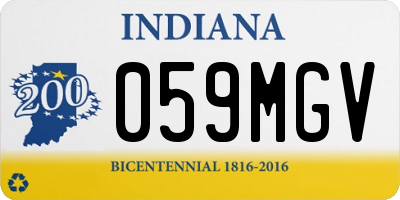 IN license plate 059MGV