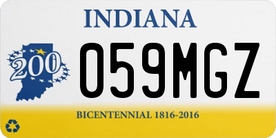 IN license plate 059MGZ