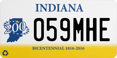IN license plate 059MHE