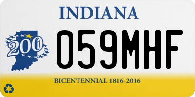 IN license plate 059MHF