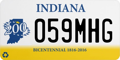 IN license plate 059MHG