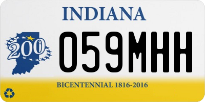IN license plate 059MHH
