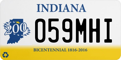 IN license plate 059MHI