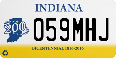 IN license plate 059MHJ