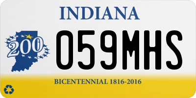 IN license plate 059MHS