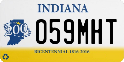 IN license plate 059MHT