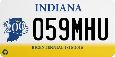 IN license plate 059MHU