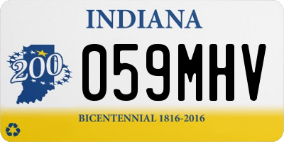 IN license plate 059MHV