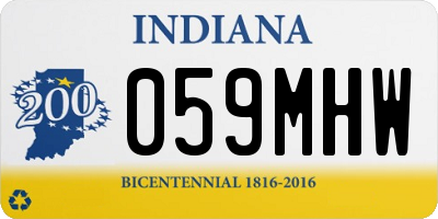 IN license plate 059MHW