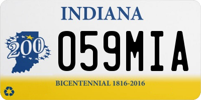 IN license plate 059MIA
