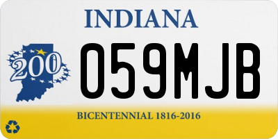 IN license plate 059MJB