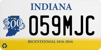IN license plate 059MJC