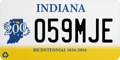 IN license plate 059MJE