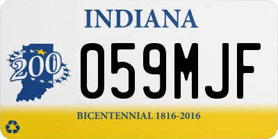 IN license plate 059MJF