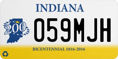 IN license plate 059MJH