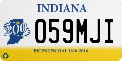 IN license plate 059MJI