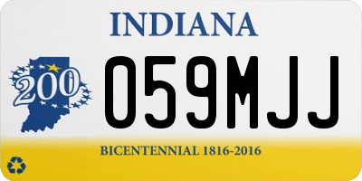 IN license plate 059MJJ
