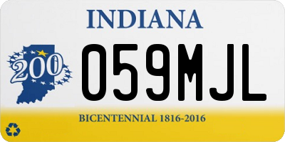 IN license plate 059MJL