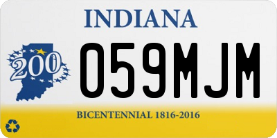IN license plate 059MJM