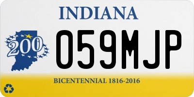 IN license plate 059MJP
