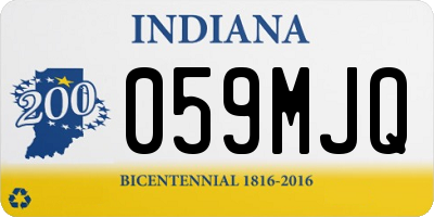 IN license plate 059MJQ
