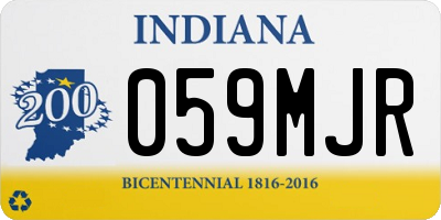 IN license plate 059MJR