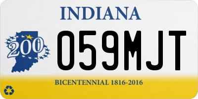 IN license plate 059MJT