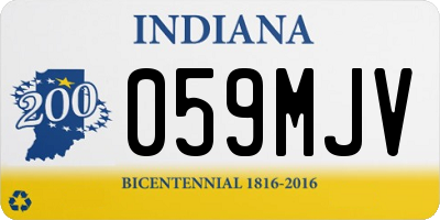 IN license plate 059MJV