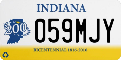 IN license plate 059MJY