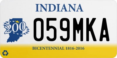IN license plate 059MKA