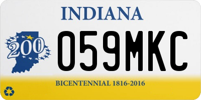 IN license plate 059MKC