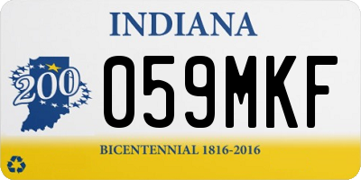 IN license plate 059MKF