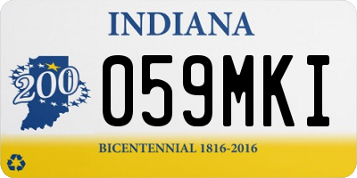 IN license plate 059MKI