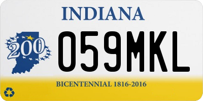 IN license plate 059MKL