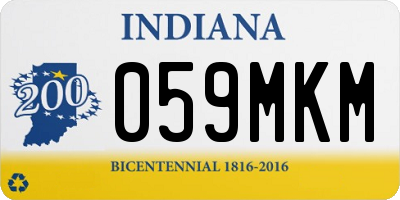 IN license plate 059MKM