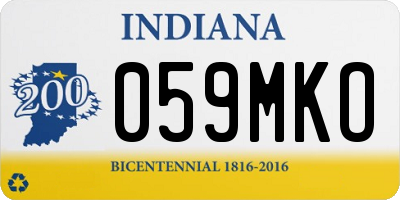 IN license plate 059MKO