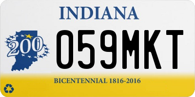 IN license plate 059MKT