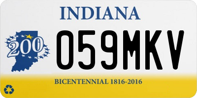 IN license plate 059MKV