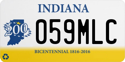 IN license plate 059MLC
