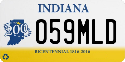 IN license plate 059MLD