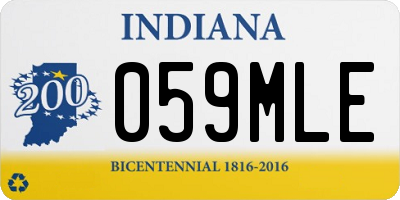 IN license plate 059MLE